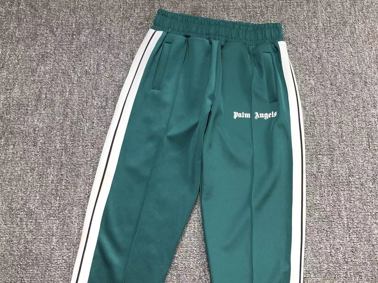 PALM ANGELS CLASSIC TRACK PANTS GREEN