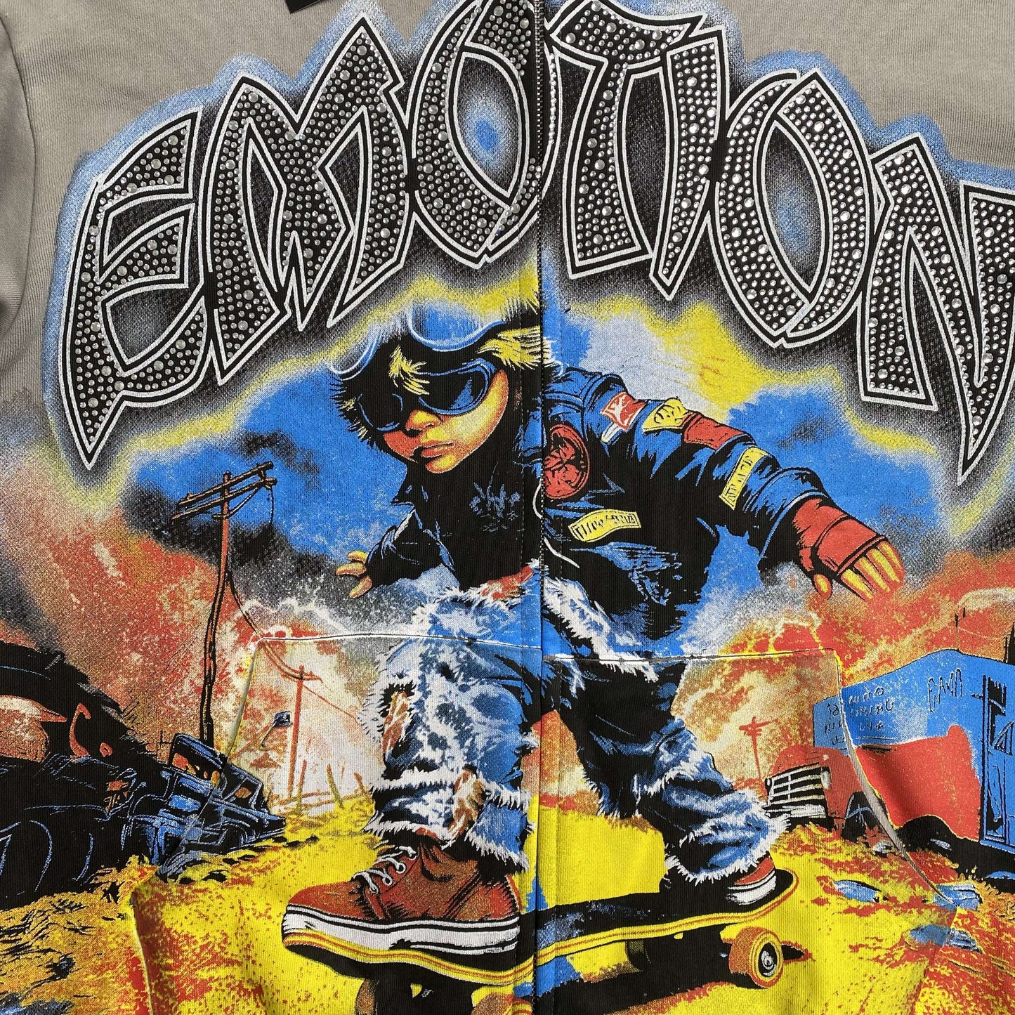 Mixed Emotion Last Ride Jacket Grey