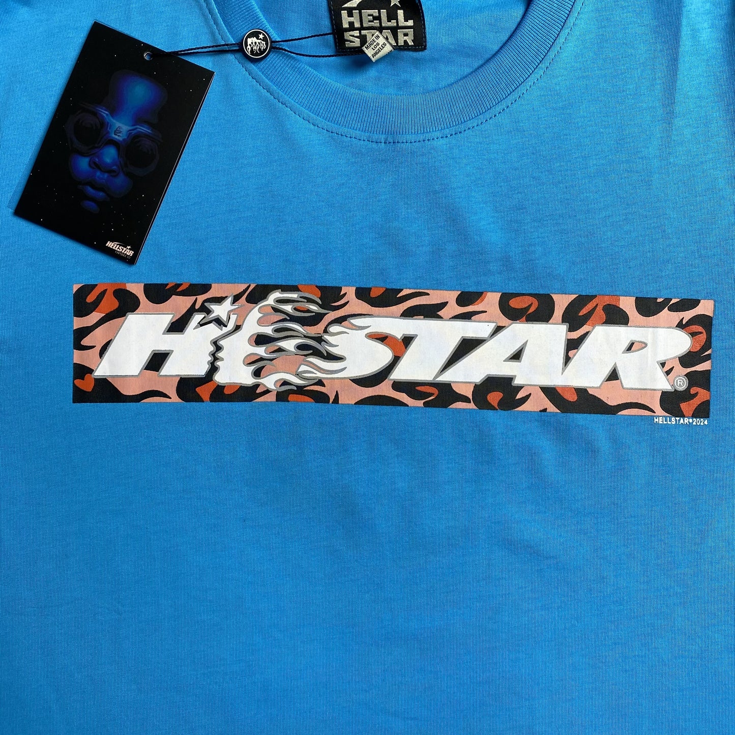 HELLSTAR BOX LOGO TEE BLUE