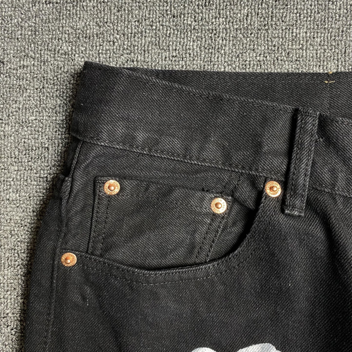 DENIM TEARS X LEVI'S JEANS BLACK