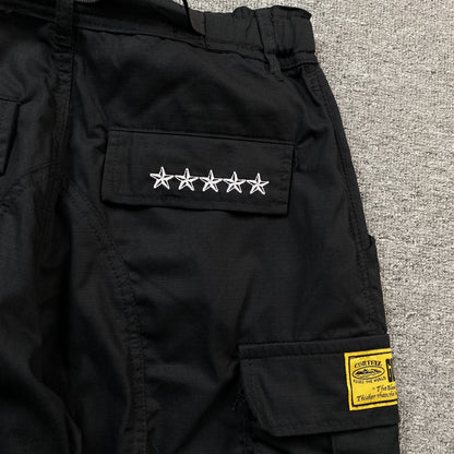 CORTEIZ 5 STARZ GUERILLAZ CARGO PANT BLACK