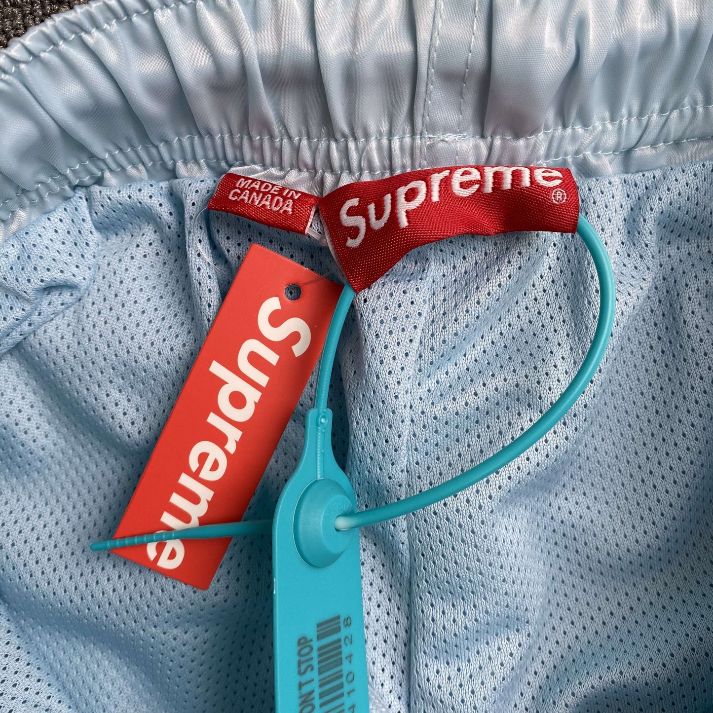 Supreme Satin Track Pants Light Blue