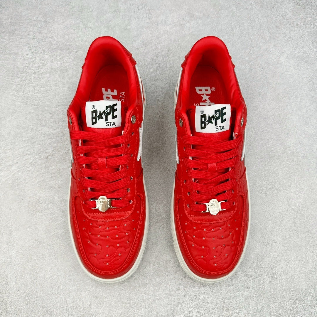 A Bathing Ape Bape Sta Low #3 Line Camo Red