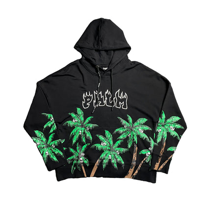 PALM ANGELS PALMS & SKULL HOODIE BLACK