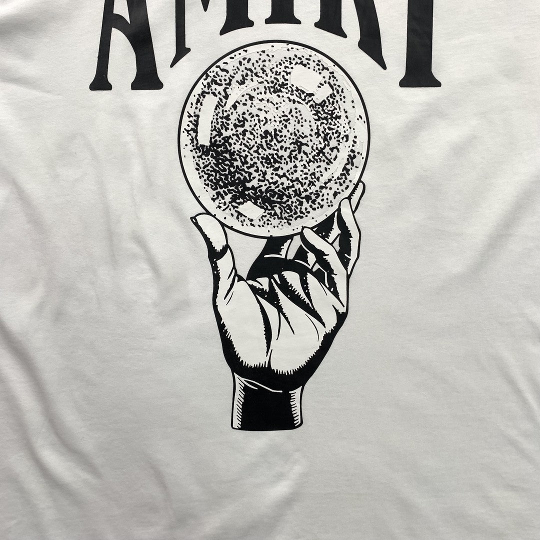 AMIRI CRYSTAL BALL TEE WHITE