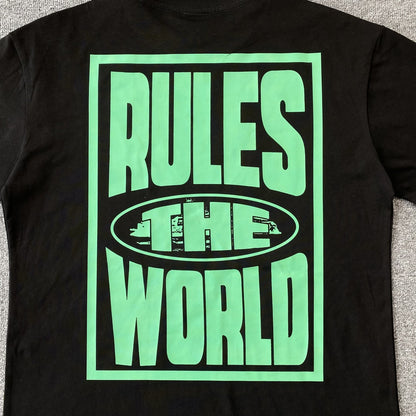 CORTEIZ RULES THE WORLD TEE BLACK