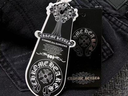 Chrome Hearts Cross Patch Jeans Black