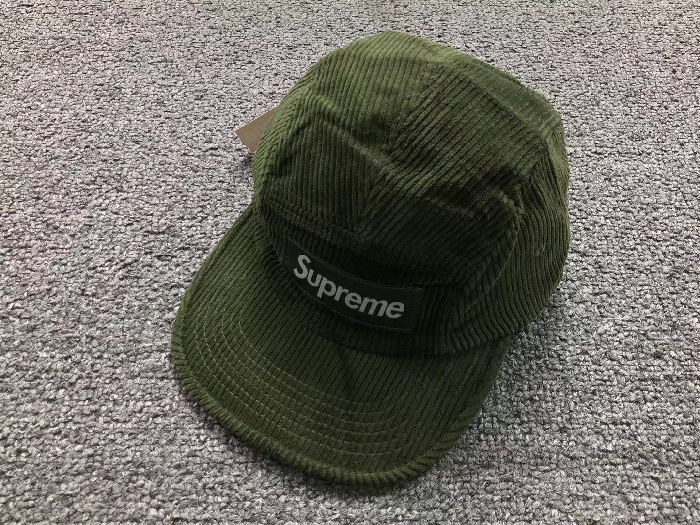 Supreme Corduroy Camp Cap Olive