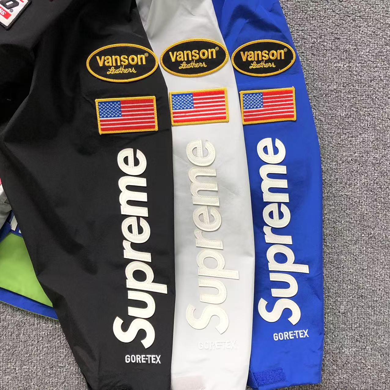 Supreme Vanson Leathers GORE-TEX Shell Jacket Royal