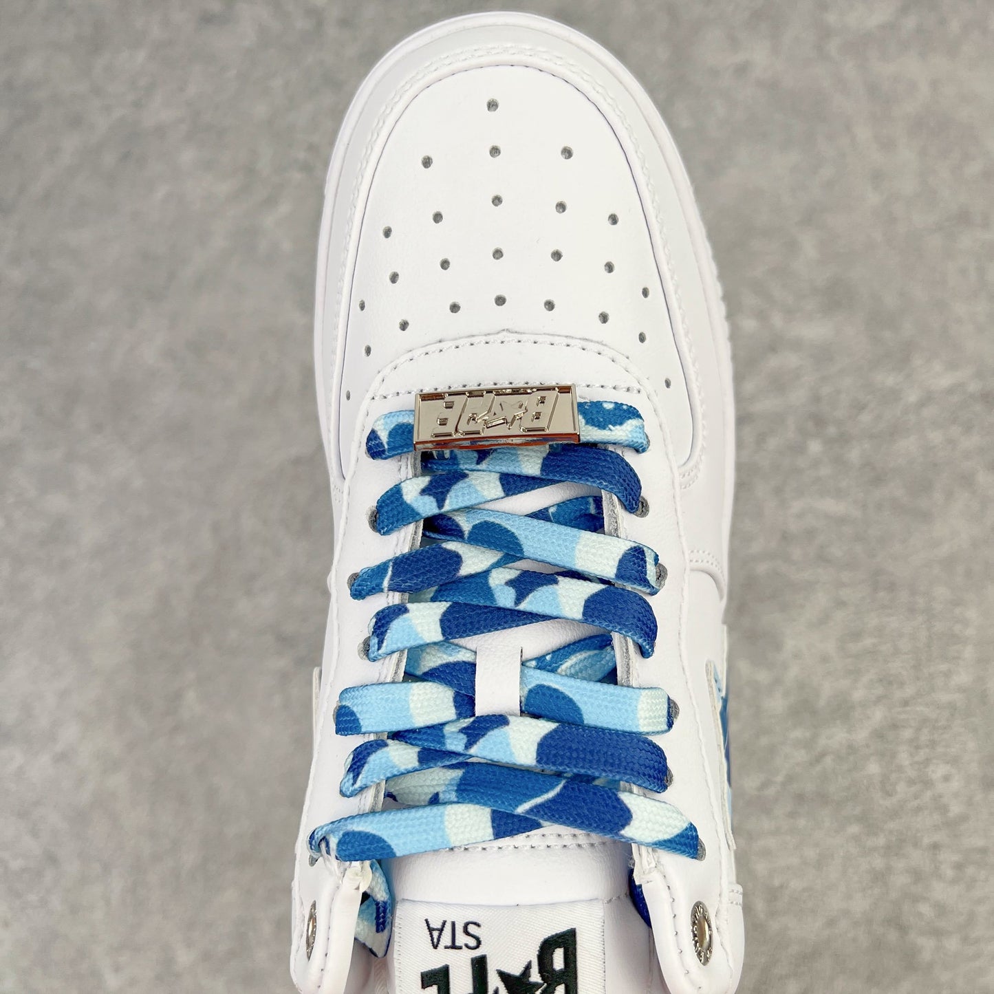 A Bathing Ape Bape Sta Low White ABC Camo Blue