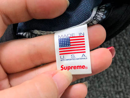 Supreme Canvas Camp Cap Dark Blue