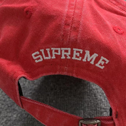 Supreme License Plate 6-Panel Red