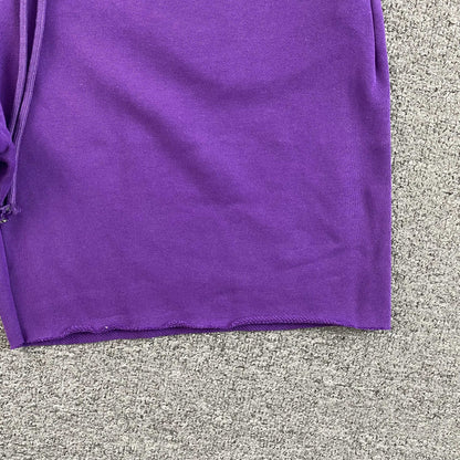 Denim Tears Big Cotton Wreath Shorts Purple