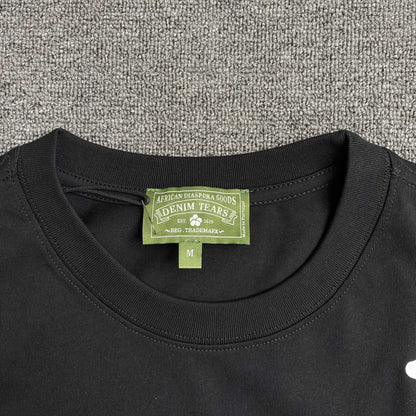Denim Tears Big Cotton Wreath Tee Black