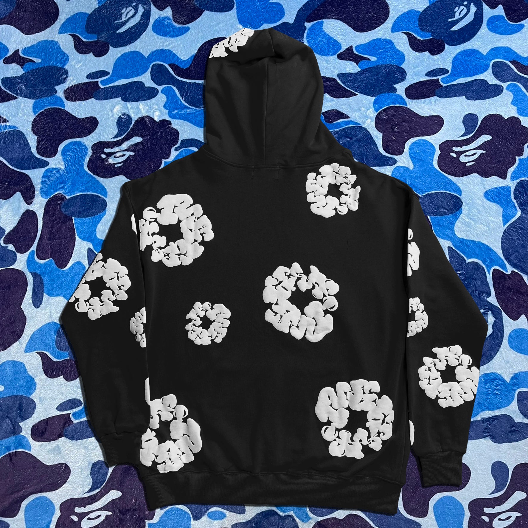 DENIM TEARS THE COTTON WREATH HOODIE BLACK-Drip Store Argentina