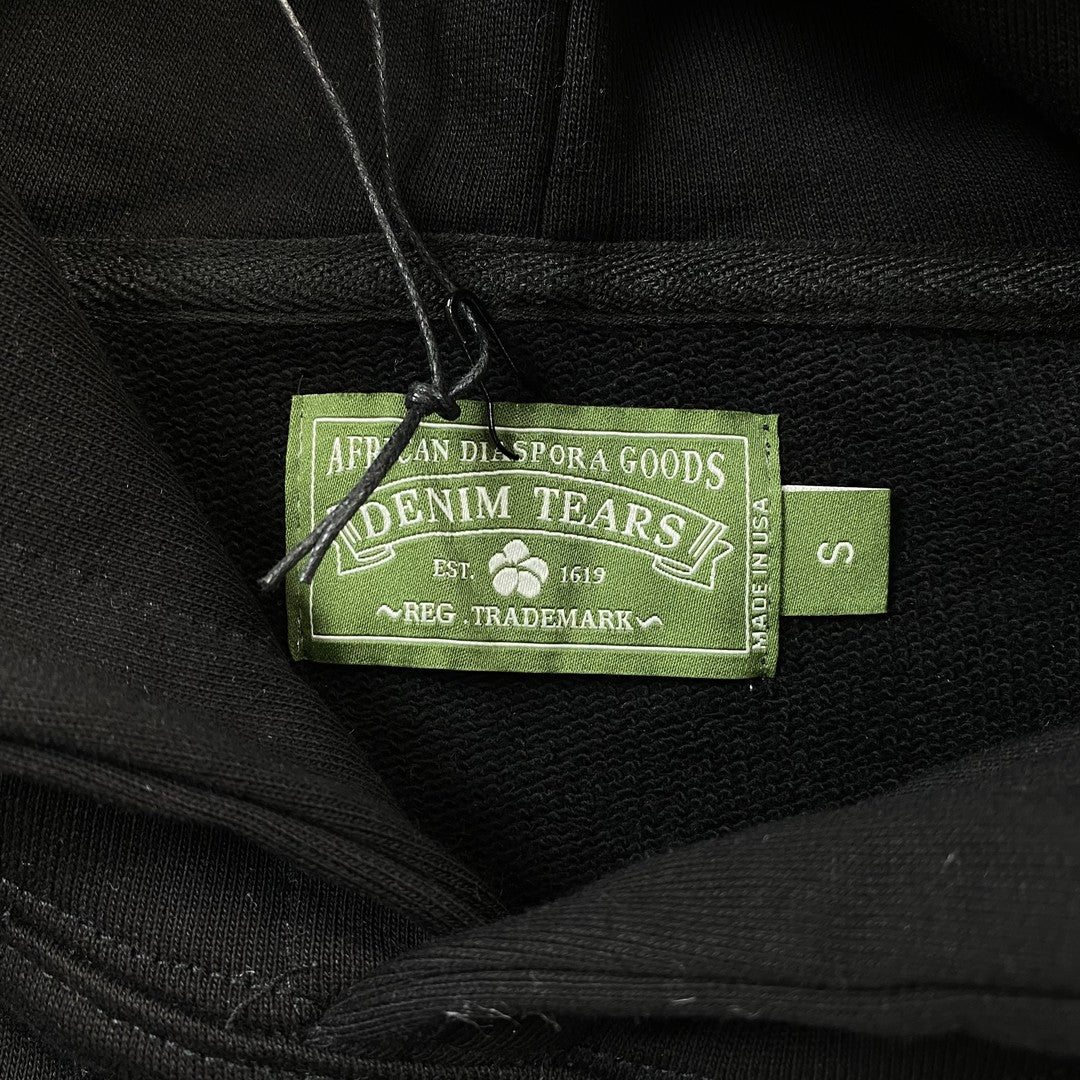 DENIM TEARS THE COTTON WREATH HOODIE BLACK-Drip Store Argentina