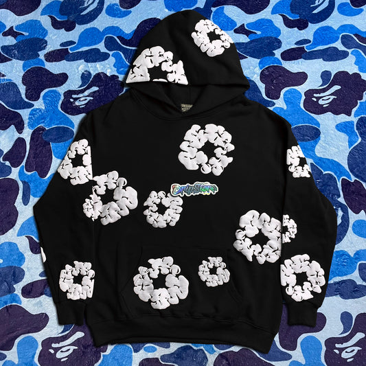 DENIM TEARS THE COTTON WREATH HOODIE BLACK-Drip Store Argentina