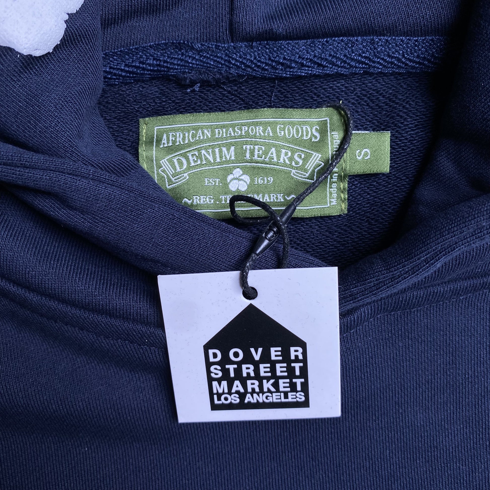 DENIM TEARS THE COTTON WREATH HOODIE NAVY-Drip Store Argentina