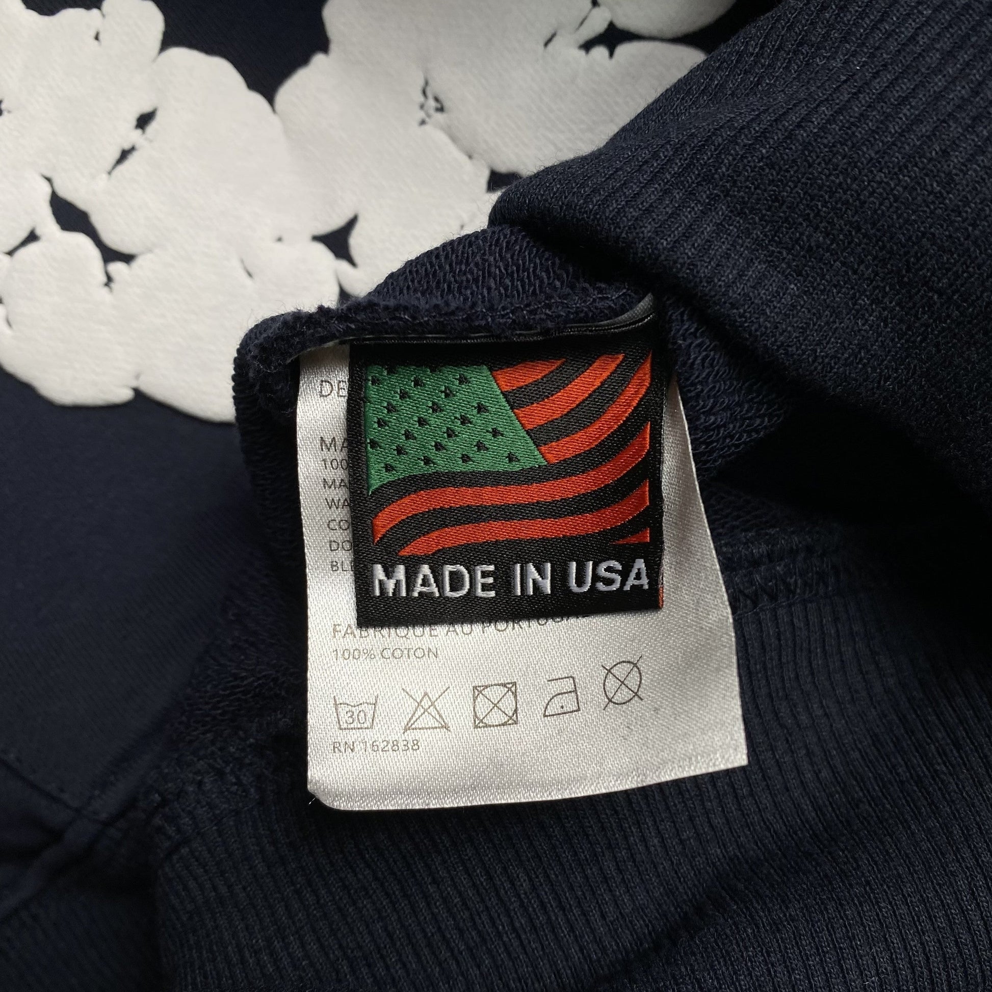 DENIM TEARS THE COTTON WREATH HOODIE NAVY-Drip Store Argentina