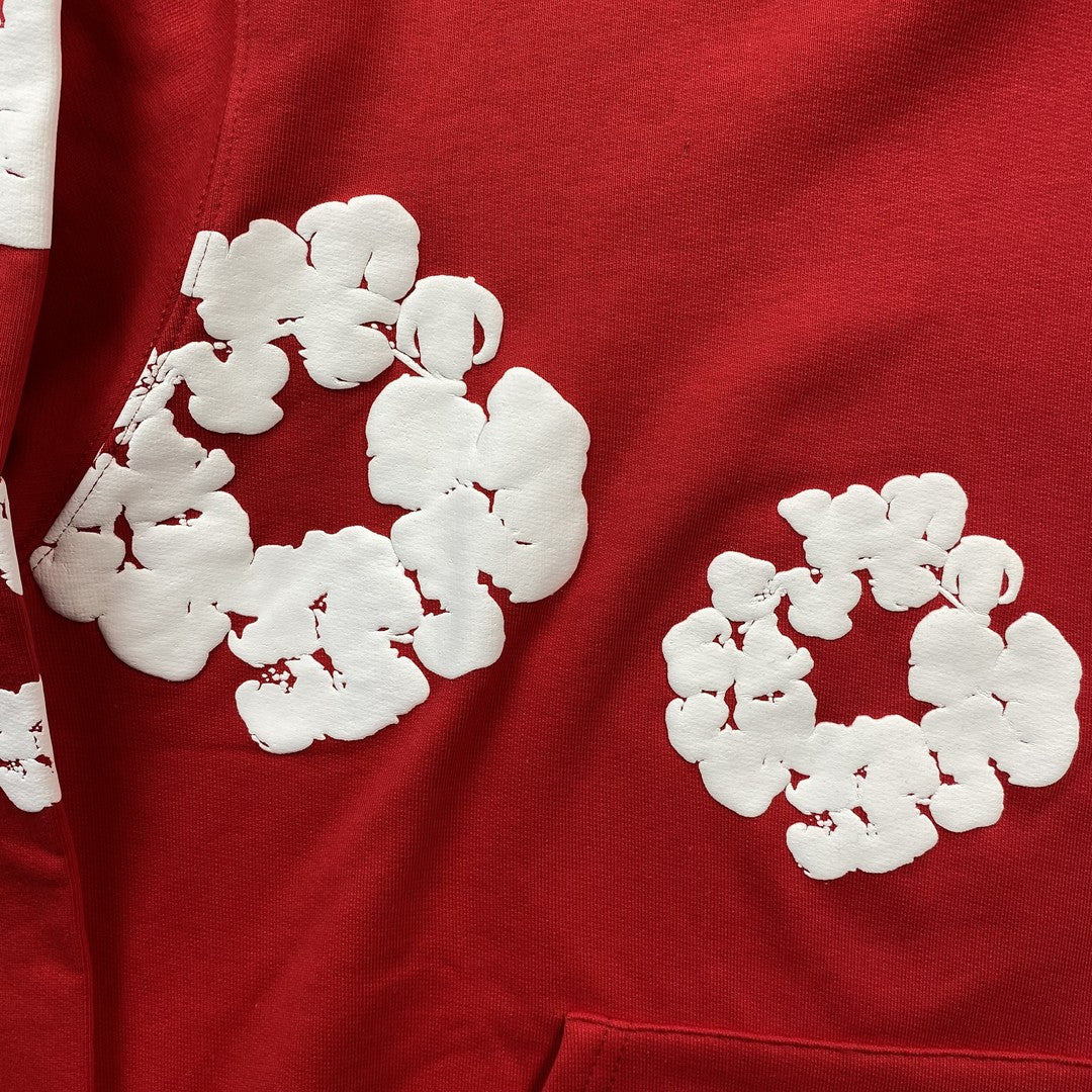 DENIM TEARS THE COTTON WREATH HOODIE RED-Drip Store Argentina