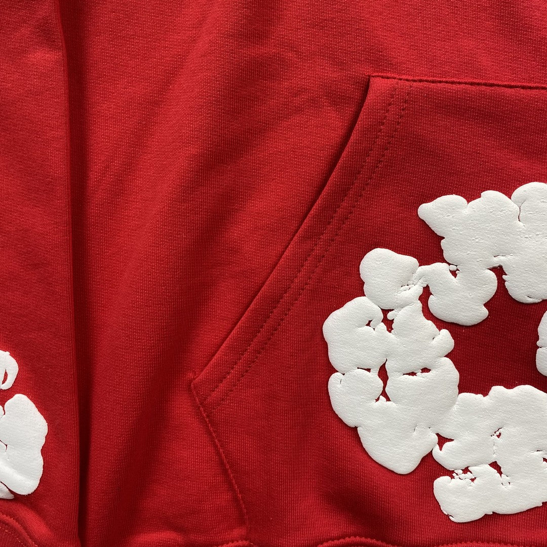 DENIM TEARS THE COTTON WREATH HOODIE RED-Drip Store Argentina