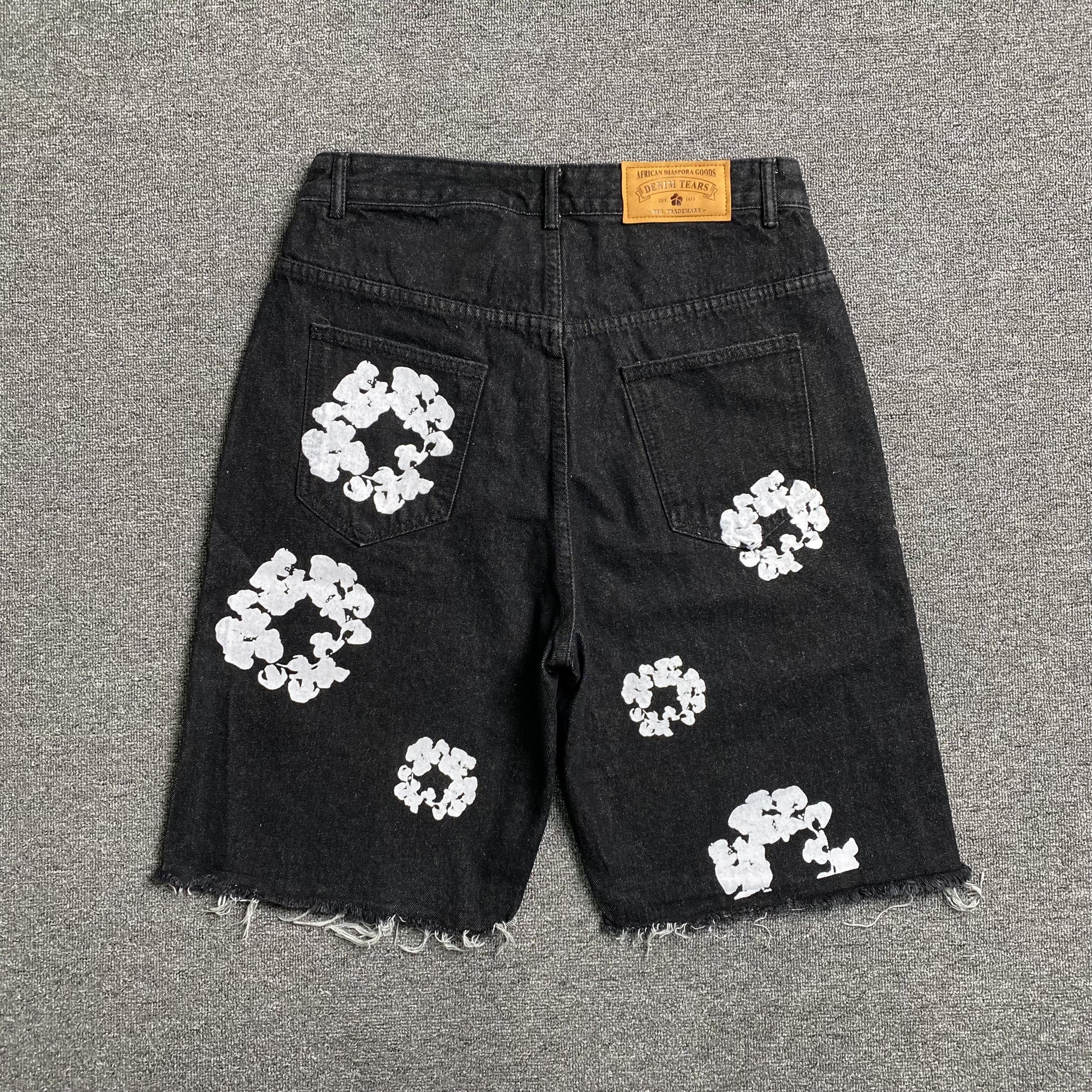 Denim Tears The Cotton Wreath Jean Short Black-Drip Store Argentina