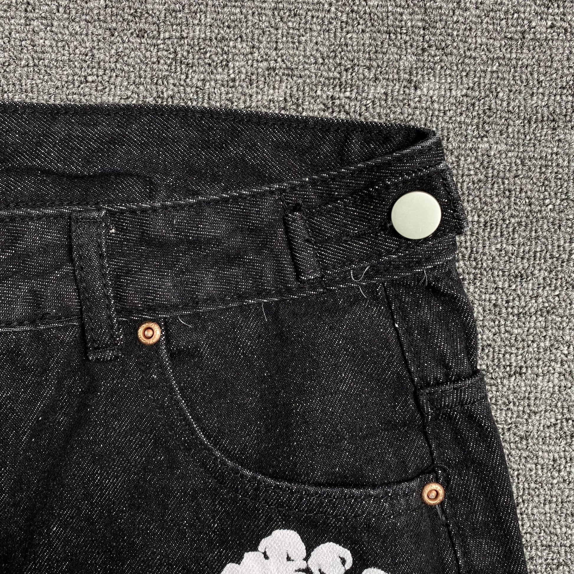 Denim Tears The Cotton Wreath Jean Short Black-Drip Store Argentina