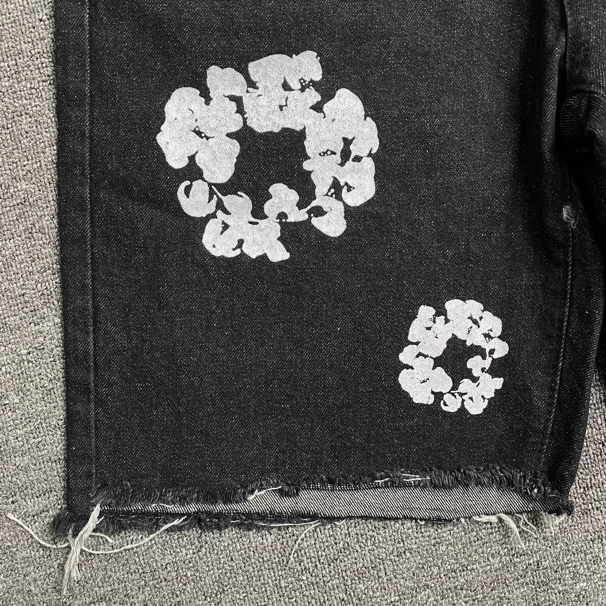 Denim Tears The Cotton Wreath Jean Short Black-Drip Store Argentina