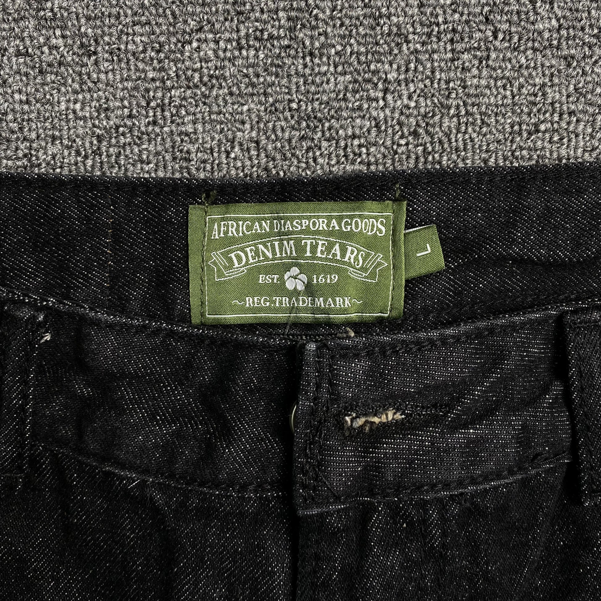 Denim Tears The Cotton Wreath Jean Short Black-Drip Store Argentina