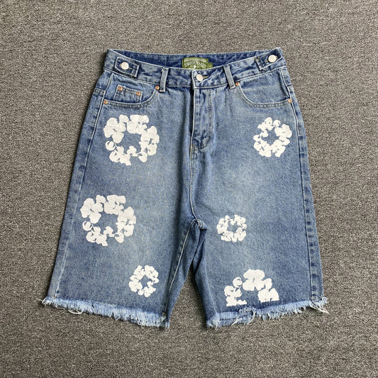 Denim Tears The Cotton Wreath Jean Short Light Blue-Drip Store Argentina