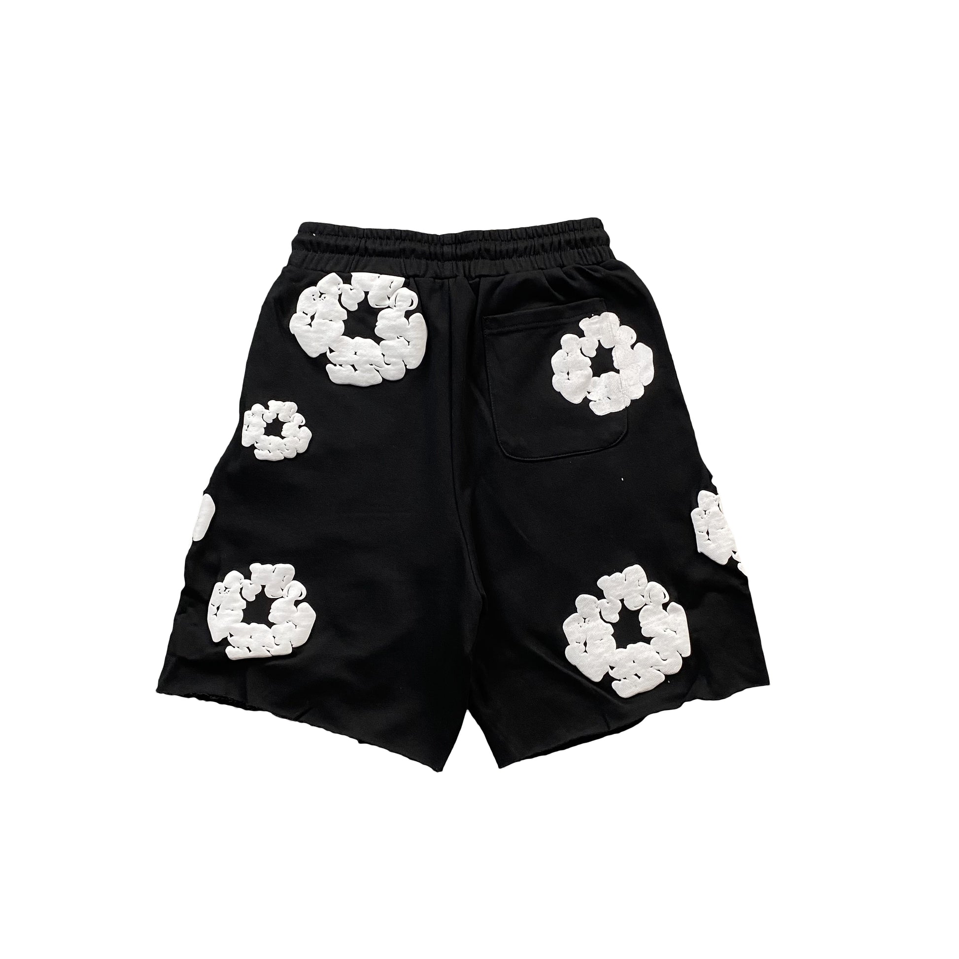 DENIM TEARS THE COTTON WREATH SHORTS BLACK-Drip Store Argentina