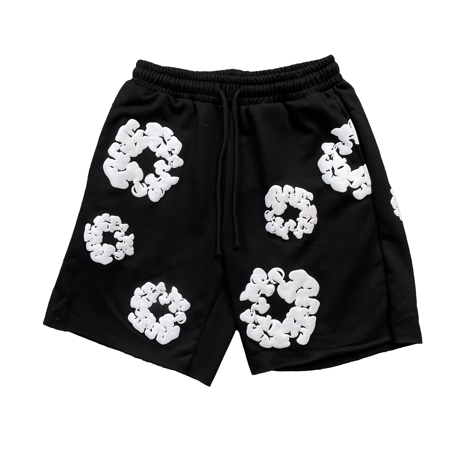 denim-tears-the-cotton-wreath-shorts-black-Drip Store Argentina