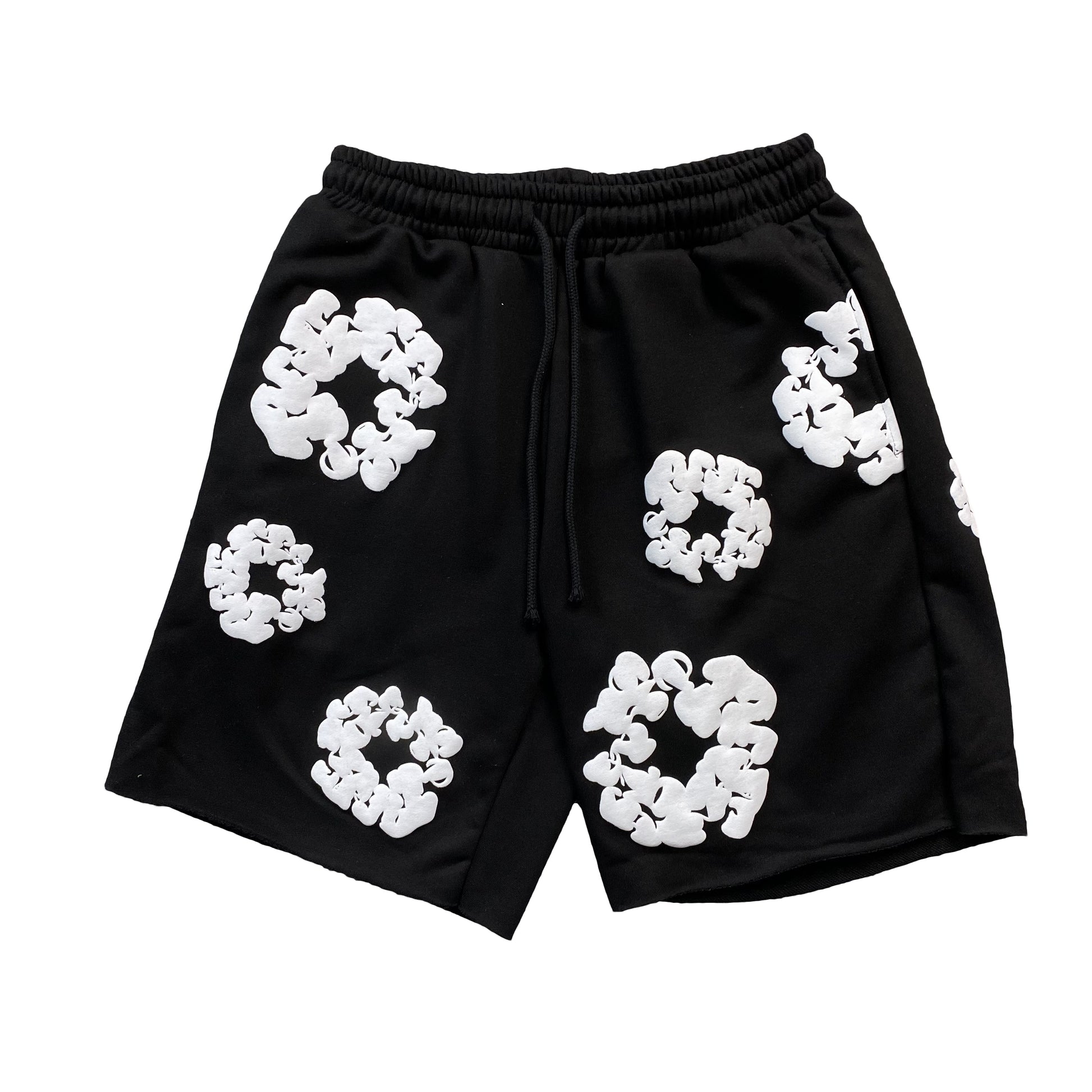 DENIM TEARS THE COTTON WREATH SHORTS BLACK-Drip Store Argentina