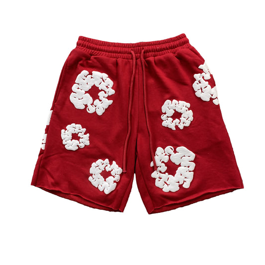DENIM TEARS THE COTTON WREATH SHORTS RED-Drip Store Argentina