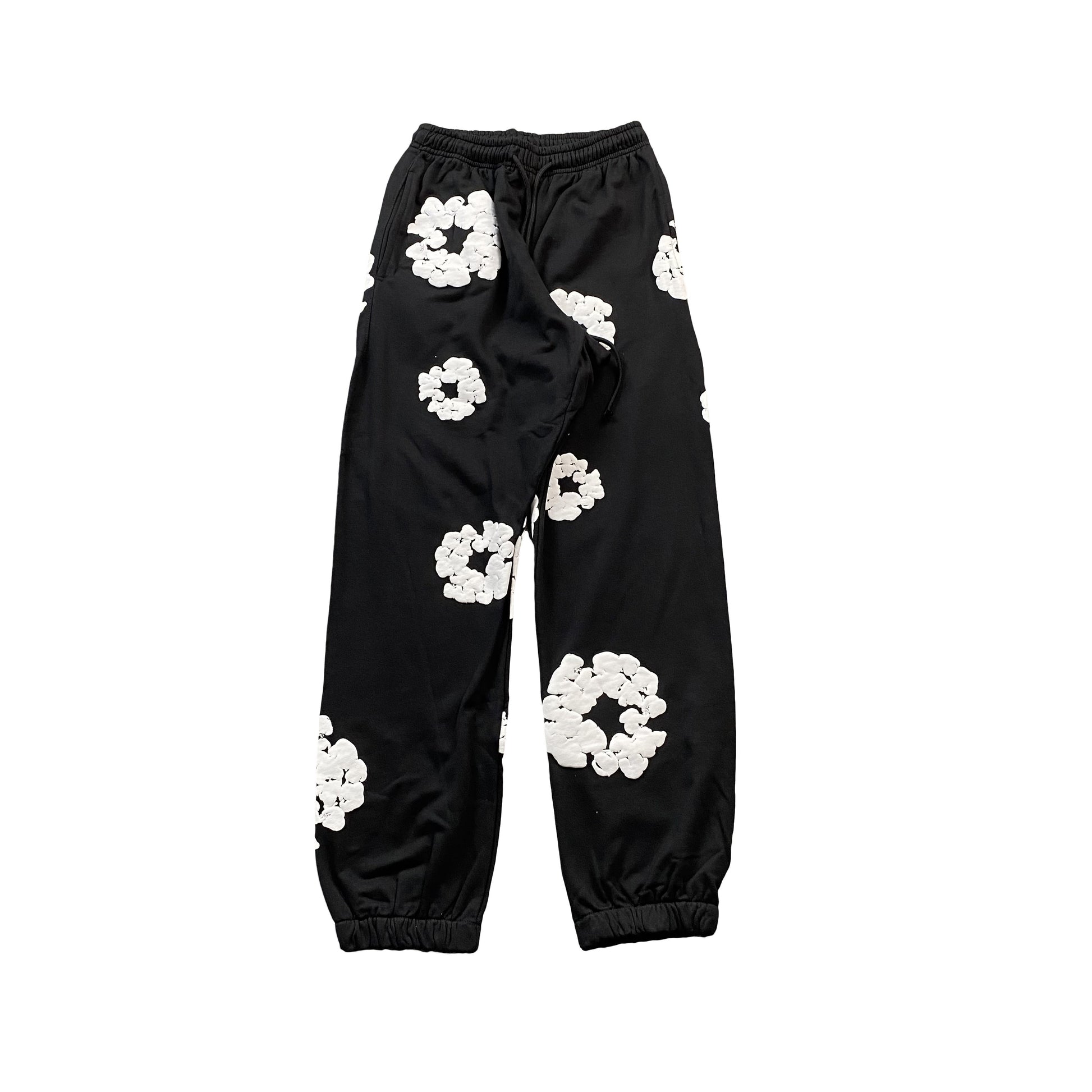 DENIM TEARS THE COTTON WREATH SWEATPANTS BLACK-Drip Store Argentina