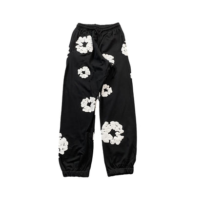 DENIM TEARS THE COTTON WREATH SWEATPANTS BLACK-Drip Store Argentina