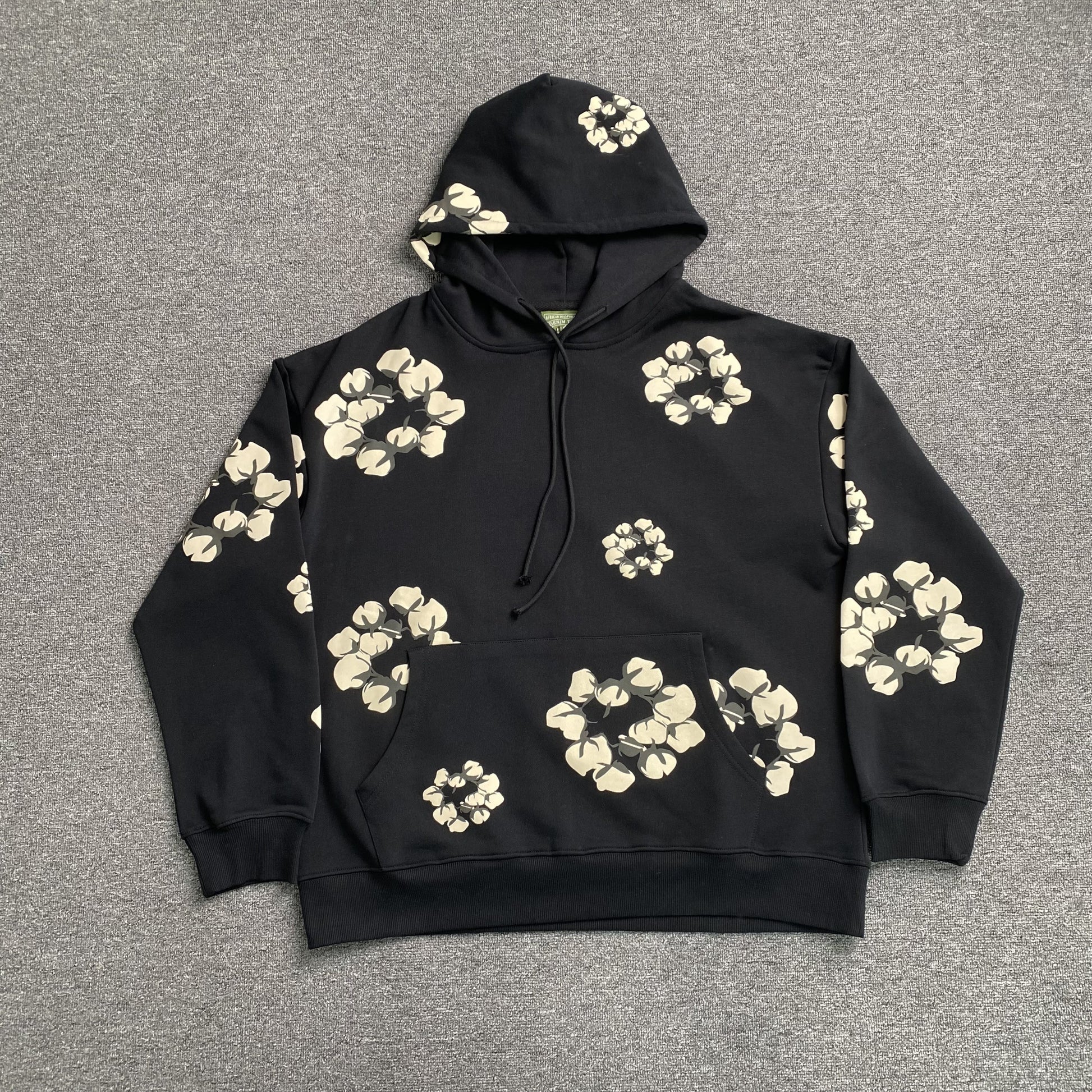 DENIM TEARS X CPFM CACTUS TEARS WREATH HOODIE BLACK-Drip Store Argentina