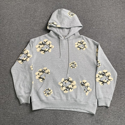 DENIM TEARS X CPFM CACTUS TEARS WREATH HOODIE GREY-Drip Store Argentina