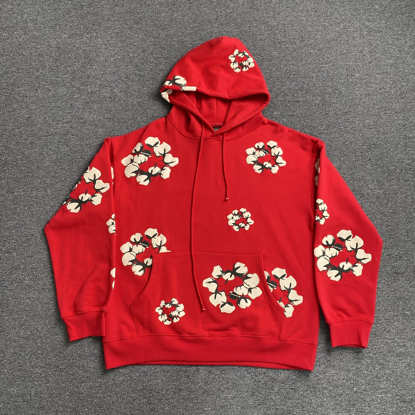 denim-tears-x-cpfm-cactus-tears-wreath-hoodie-red-Drip Store Argentina