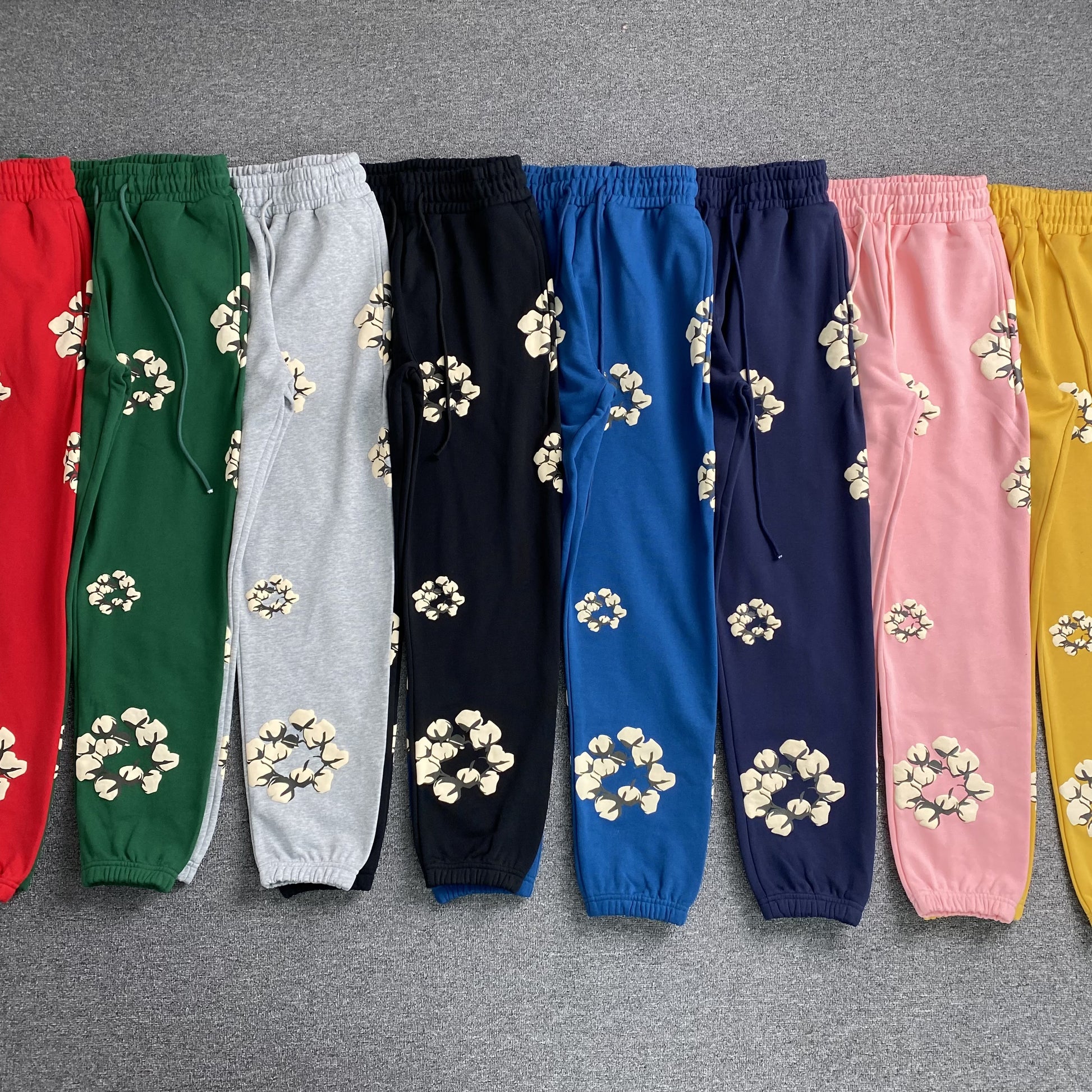 DENIM TEARS X CPFM CACTUS TEARS WREATH PANTS NAVY-Drip Store Argentina