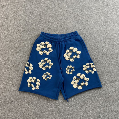 denim-tears-x-cpfm-cactus-tears-wreath-shorts-blue-Drip Store Argentina