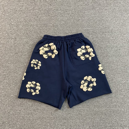 DENIM TEARS X CPFM CACTUS TEARS WREATH SHORTS NAVY-Drip Store Argentina