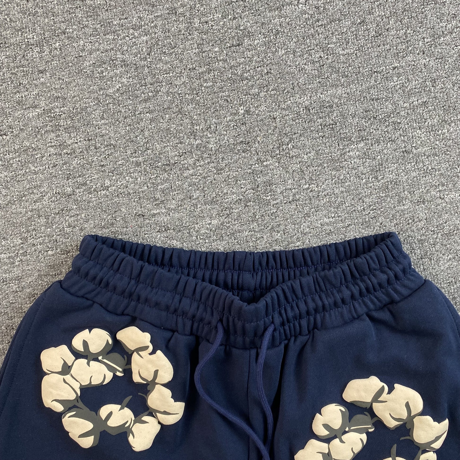 DENIM TEARS X CPFM CACTUS TEARS WREATH SHORTS NAVY-Drip Store Argentina
