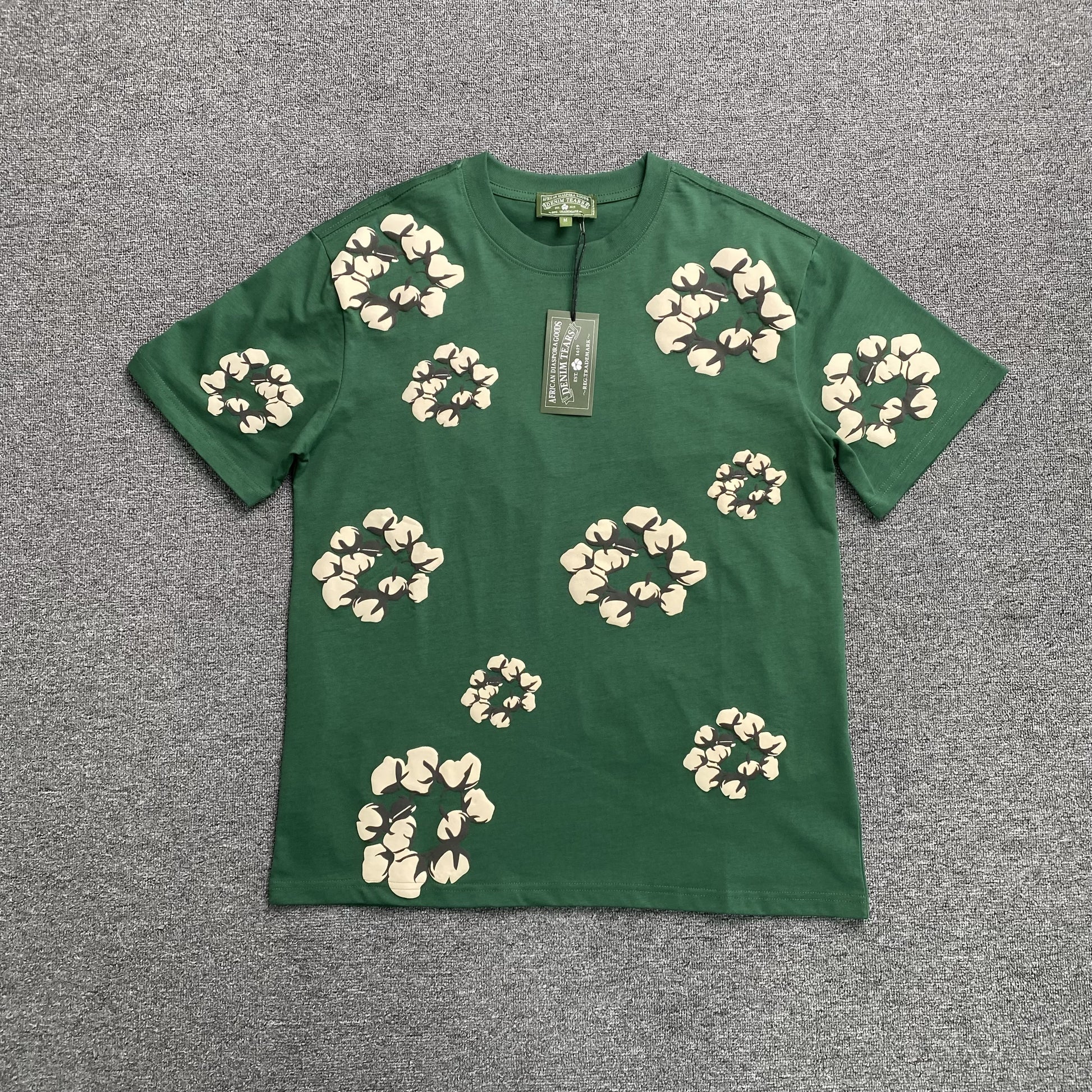 DENIM TEARS X CPFM CACTUS TEARS WREATH TEE GREEN-Drip Store Argentina