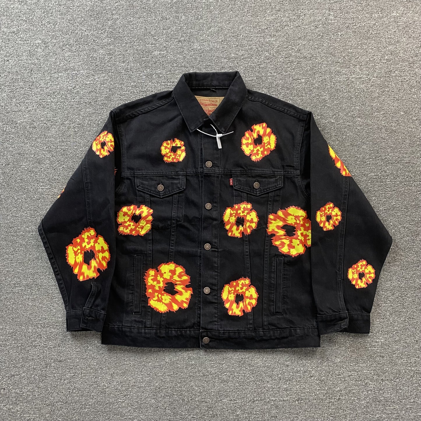 denim-tears-x-offset-wreath-denim-jacket-black-Drip Store Argentina