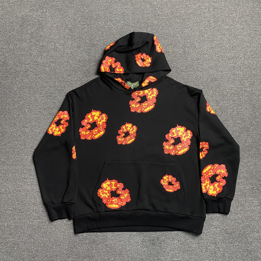 Denim Tears X Offset Wreath Hoodie Black-Drip Store Argentina