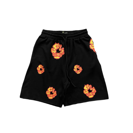 DENIM TEARS X OFFSET WREATH SHORTS BLACK-Drip Store Argentina