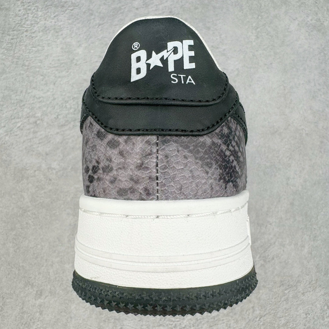 A Bathing Ape Bape Sta Snake Skin Black