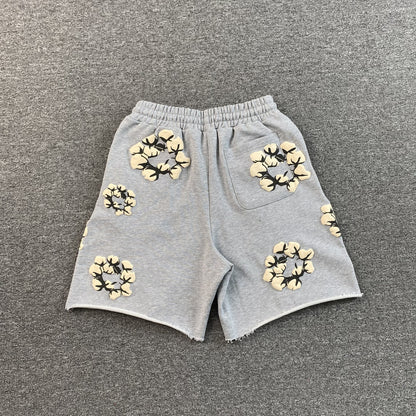 DENIM TEARS X CPFM CACTUS TEARS WREATH SHORTS GREY