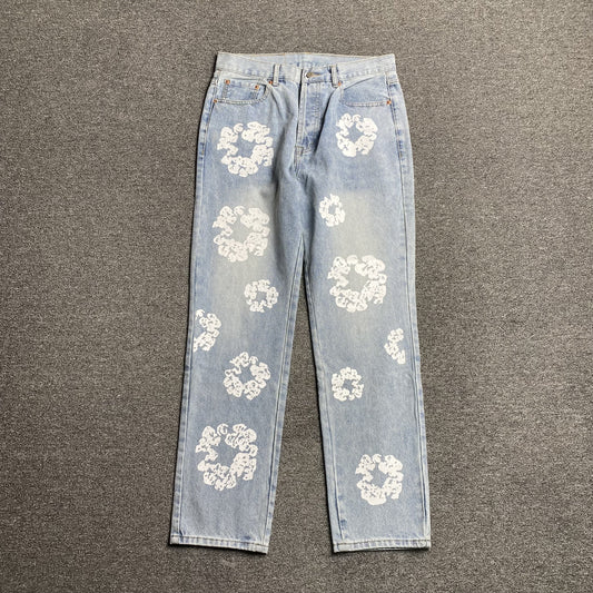 DENIM TEARS X LEVI'S JEANS LIGHT BLUE